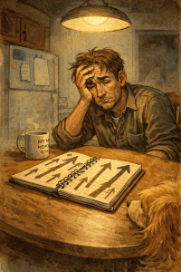 Mike Seated at the Kitchen table